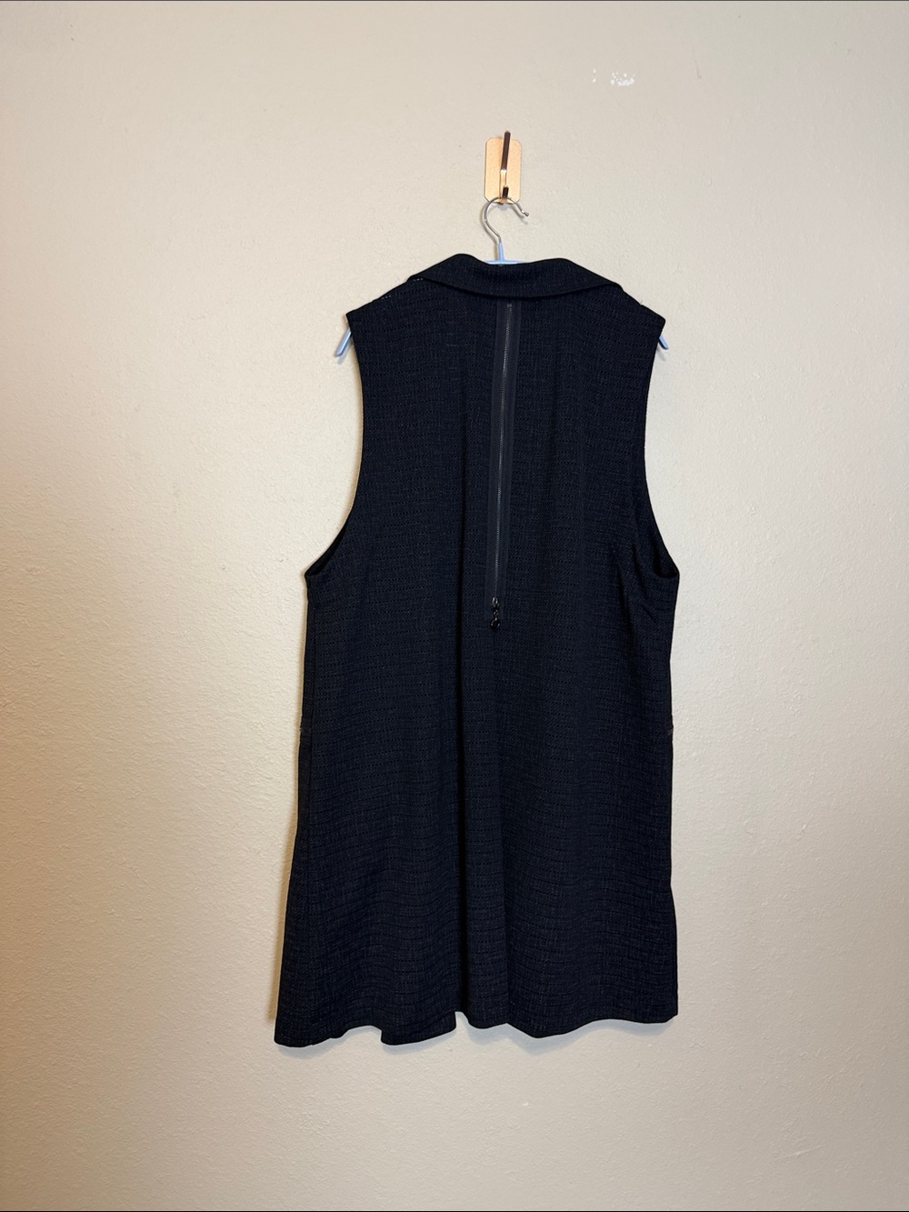 Yushi Open Front Long Line Black Vest Size XL - Picture 6 of 8